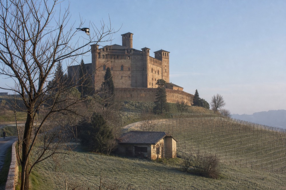 Castle on a hill in Piedmont.